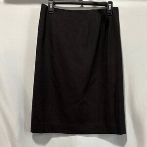 Jones New York 100% Wool Elegant Black Pencil Skirt